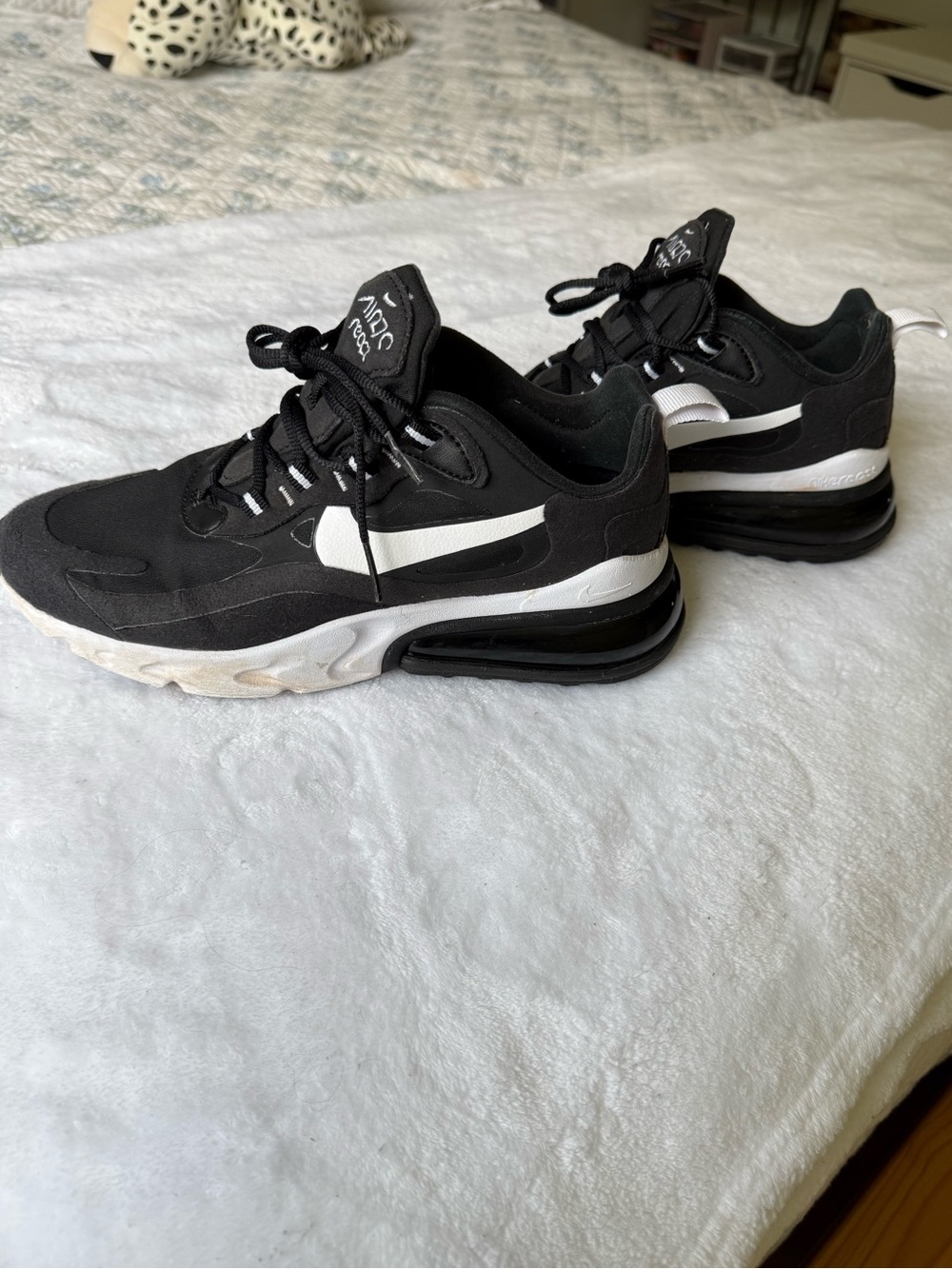 Women’s Nike Air Max 270 React Black and White
